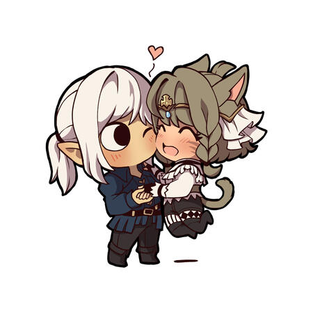 Couple Chibi for Negidolaon